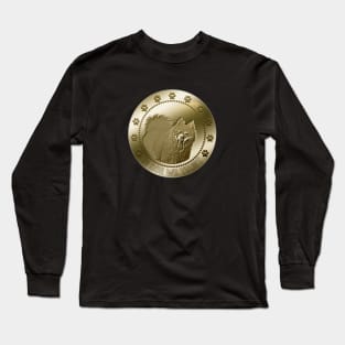 Samoyed Coin Funny Smiley Dog Crypto Long Sleeve T-Shirt